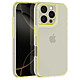 Avizar Coque pour iPhone 16 Pro Coins Antichoc Bumper Jaune Coque semi-rigide conçue pour protéger votre iPhone 16 Pro au quotidien