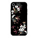 LaCoqueFrançaise Coque iPhone Xr Silicone Liquide Douce noir Fleurs Sauvages Coque iPhone Xr Silicone Liquide Douce noir Fleurs Sauvages