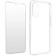 Avizar Coque pour Oppo A78 Silicone Gel Souple avec Verre Trempé Dureté 9H transparent Pack de protection intégrale 360° spécialement conçu pour Oppo A78