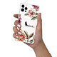 LaCoqueFrançaise Coque iPhone 12/12 Pro anti-choc souple angles renforcés transparente Motif Amour en fleurs pas cher