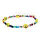 Avizar Bijou de Téléphone Bracelet Smiley et perles multicolores Collection Smile Bracelet de téléphone façon Homemade des plus originaux, de la collection Smile