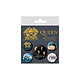 Queen - Pack 5 badges Classic Pack de 5 badges Queen, modèle Classic.