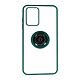 Avizar Coque pour Xiaomi Redmi 10 et 10 2022 Bi-matière Bague Métallique Support Vidéo Vert Coque Anneau Vert en Polycarbonate, Xiaomi Redmi 10 2022