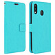 Avizar Housse Samsung Galaxy M20 Étui Portefeuille Fonction Support bleu turquoise - Pochette de protection spécialement conçue pour le Samsung Galaxy M20, Bleu Turquoise