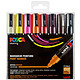 POSCA Set de 8 marqueurs PC5M pointe conique moyenne Couleurs chaudes assorties Marqueur craie