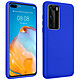 Avizar Coque Huawei P40 Pro Semi-rigide Mat Finition Soft Touch Compatible Qi Bleu - Coque de protection spécialement conçue pour Huawei P40 Pro