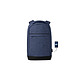 Blaupunkt - Sac à dos connecté - BLP0390-116 - Bleu marine Sac à dos porte ordinateur connecté bleu marine port USB integré, nombreux rangements, adapté jusqu'à 13", textile déperlant et anti rayure