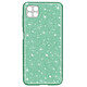 Avizar Coque Samsung Galaxy A22 Paillette Amovible Silicone Semi-rigide vert - Design pailleté avec le contour translucide offrant un look unique brillant à votre mobile