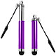 Avizar Stylet Retractable Violet pour écran Tactile - Attache Jack 3.5 mm Stylet universel rétractable pour écran tactile.