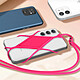 Acheter Avizar Cordon silicone pour Smartphone universel Tour du Cou Fuchsia