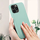 Acheter Avizar Coque iPhone 13 Pro Max Silicone Semi-rigide Finition Soft-touch vert opaline