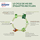 Acheter AVERY Boîte de 400 étiquettes adresse laser recyclées blanc 99,1 x 139 mm