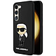 Karl Lagerfeld Coque pour Samsung Galaxy S23 Plus Bi-matière Bords Surélevés Noir Fabriquée sous licence officielle, garantissant un design et une qualité exceptionnels