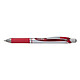 PENTEL Stylo Roller encre gel rétractable ENERGEL BL77 Pointe 0,7 mm rouge x 12 Stylo roller