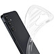 Acheter Avizar Coque pour Samsung Galaxy A55 Silicone Flexible Fin Bords Surélevés Transparent