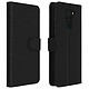 Avizar Étui Xiaomi Redmi Note 9 Housse Intégrale Porte-carte Fonction Support noir - Housse portefeuille spécialement conçue pour le Xiaomi Redmi Note 9