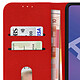 Avizar Étui Samsung Galaxy A41 Housse Intégrale Porte-carte Fonction Support rouge pas cher