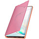 Avizar Etui folio Rose Champagne Design Miroir pour Samsung Galaxy Note 10 pas cher