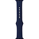 BigBen Connected Bracelet pour Apple Watch 38-40-41mm Bleu marine - Confectionné à partir d'un fluoroélastomère haut de gamme, ce bracelet défie la saleté et l'usure, préservant ainsi son allure immaculée et sa texture veloutée au fil du