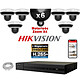 HIKVISION Kit Vidéo Surveillance PRO IP : 6x Caméras POE Dômes motorisée IR 20M 4MP + Enregistreur NVR 8 canaux H265+ 2000 Go 6x caméras dômes PTZ IP 4 MegaPixels IR 20m 1x enregistreur NVR POE 8 canaux H265+ 1x disque dur spécial vidéosurveillance 2000 Go (8 jours) 1x switch POE 10 ports 6x câ