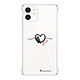 LaCoqueFrançaise Coque iPhone 12 mini anti-choc souple angles renforcés transparente Motif Coeur Noir Amour Coque iPhone 12 mini anti-choc souple angles renforcés transparente Coeur Noir Amour