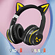 Avis Avizar Casque Bluetooth Oreilles de Chat Lumineuses Noir