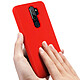 Avizar Coque Oppo A9 2020 et A5 2020 Silicone Semi-rigide Finition Soft Touch rouge pas cher