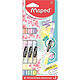 MAPED Etui 3 Surligneurs FLUO'PEPS PEN DUO Pastel Surligneur