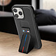 Avis BMW Coque pour iPhone 15 Pro Simili Cuir Béquille Support Noir