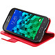 Acheter Avizar Etui Portefeuille - Housse Porte-Carte - Samsung Galaxy Core Prime - Rouge