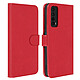 Avizar Étui Huawei P smart 2021 Protection avec Porte-carte Fonction Support Rouge Housse portefeuille spécialement conçue pour Huawei P smart 2021.