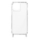 Avizar Coque iPhone 12 Pro Max Anneau personnalisable avec bijou/Chaîne - Transparent Coque transparente conçu sur mesure pour iPhone 12 Pro Max