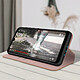 Acheter Avizar Housse Folio Wiko Y62 et Y62 Plus Portefeuille Fonction Support Vidéo rose