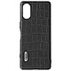 Avizar Coque Sony Xperia 5 V Cuir Croco, Série Crocs Wild  Noir Coque Abeel de la Collection Crocs Wild conçue pour votre Sony Xperia 5 V