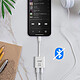 Acheter LinQ Adaptateur 2 en 1 Lightning vers Jack 3.5mm Audio + Lightning Charge  Blanc