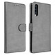 Avizar Housse Samsung Galaxy A70 Étui Portefeuille Support Stand Gris Etui folio Gris en Eco-cuir, Galaxy A70