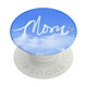 PopSockets Pop Grip pour Smartphones Standard Design Nuage Mom Blanc / Bleu Dessus orné d'une impression représentant un ciel bleu avec l'écriture MOM formée par des nuages