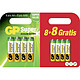 GP Batteries - Pack de 8 piles AA et 8 piles AAA GP BATTERIES Experts en piles depuis 1964!GP Batteries est un fournisseur complet de batteries avec une longue expérience de la fabrication de piles de haute qualité.