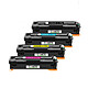 COMETE - CANON 054H - Pack de 4 Toners Compatibles avec Imprimante Canon - Couleur et Noir - Marque française COMETE - 054H Pack de 4 Toners Compatibles pour Imprimante Canon ImageCLASS MF641Cw MF645Cx MF643Cdw MF642Cdw MF644Cdw MF640C LBP620 LBP621Cdw LBP622Cdw LBP623Cdw - Noir