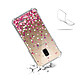 Acheter Evetane Coque Samsung Galaxy A8 2018 anti-choc souple angles renforcés transparente Motif Confettis De Coeur