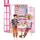 Acheter Mattel Coffret Maison de Poupée à 2 niveaux avec Poupée Barbie et Accessoires Multicolore