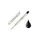 Q-CONNECT Recharge universellestylo-bille largeur moyenne coloris noir x 240 Recharge pour stylo bille