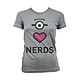 Moi, moche et méchant - T-Shirt femme I Love Nerds - Taille S Moi, moche et méchant - T-Shirt femme I Love Nerds