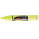 UNI-BALL Marqueur craie Pte biseautée large CHALK Marker PWE8K 8mm Jaune Fluo x 6 Marqueur craie