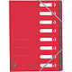 OXFORD Trieur Top File+ A4 8 compartiments Rouge Trieur