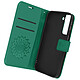 Avizar Étui Samsung Galaxy S21 Plus Portefeuille Support Vidéo Motif Mandala Fleur Vert Un étui mandala, pour apporter une protection estivale et bohème à votre Samsung Galaxy S21 Plus