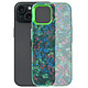 Avizar Coque pour iPhone 15 Antichoc Souple Tutti Frutti Vert Bords surélevés offrant une protection optimale pour l'écran et la caméra