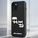 Acheter Karl Lagerfeld Coque pour Apple iPhone 14 3D Rubber Karl & Choupette Noir