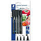 STAEDTLER Set de marqueurs permanents Lumocolor,sous blister Marqueur permanent