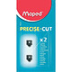 MAPED Lames de rechange pour rogneuse Precise Cut, Blister de 2 Cisaille